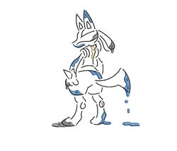 pokemon embroidery line art design - lucario embroidery pattern - cartoon machine embroidery design