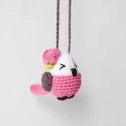 bird car rear view mirror charms