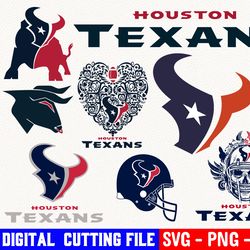 houston texans bundle, football team svg, houston texans svg, clipart png vinyl cut file, cricut, silhouette file