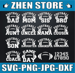 football svg, football svg bundle, football family svg, football dad svg, football mom svg, sport bundle cut file