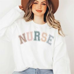 cute nurse sweatshirt, new nurse gift, nurse school graduation gift, nurse appreciation, nurses week gift, rn lpn gift,