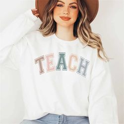cute teacher sweatshirt, new teacher gift, school graduation gift, teacher appreciation, teacher week gift, teacher assi