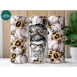 baseball aunt tumbler, aunt baseball leopard tumbler for women, baseball aunt tumbler cup, baseball game lover tumbler g