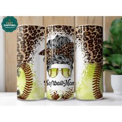 softball mom tumbler for mom for mothers day, softball mom gifts, softball cup, softball mom tumbler with straw, softbal