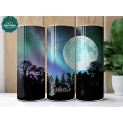 personalized galaxy tumbler for her, galaxy celestial tumbler gifts, space abstract tumbler cup, milky way tumbler cup f