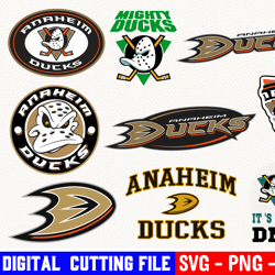 anaheim ducks bundle, ice hockey team svg, anaheim ducks svg, clipart png vinyl cut file, cricut, silhouette file