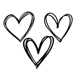 heart bundle svg, sketch heart svg, png, pdf, simple hearts svg