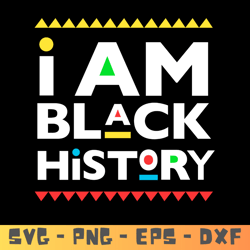 juneteenth svg , iam black history svg design