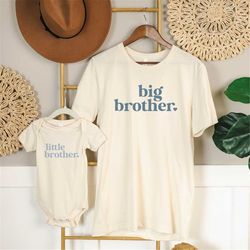 Big Brother Shirt, Little Brother Shirt, Matching Brother Shirts, Promoted To Big Brother, Pregnancy Announcement Gift,