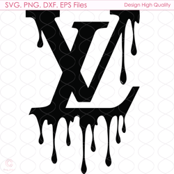 lv black logo svg, lv logo svg, dripping lv svg, louis vuitton logo svg