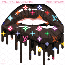 lv dark lips logo svg, lv lips svg, lv logo svg, dark lips svg