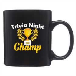 trivia mug, trivia gift, funny trivia mug, game night gift, trivia night mug, trivia lover mug, trivia lover gift, bar t