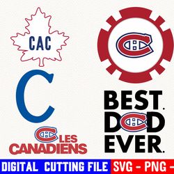 montreal canadiens bundle, ice hockey team svg, montreal canadiens svg, clipart png vinyl cut file, cricut, silhouette