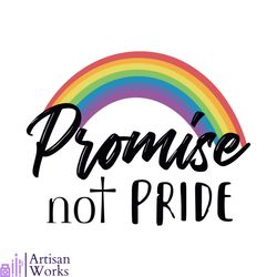 promise not pride christian rainbow svg graphic design files