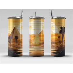 Abstract Egypt Sublimation Design Abstract Straight Skinny Tumbler Wrap PNG Digital Download Digital Paper Pattern