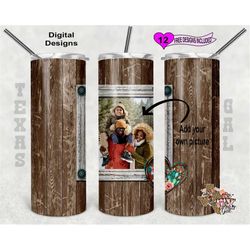 tumbler with picture wrap, wood tumbler wrap, wood tumbler png, 20 oz skinny tumbler design, sublimation png, digital do