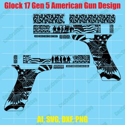 glock 17 gen 5 hand gun design vrctor art