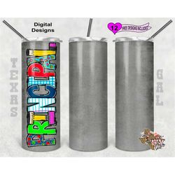 School Tumbler Wrap, Principal Tumbler Wrap, 20oz Sublimation Tumbler Design, Digital Download