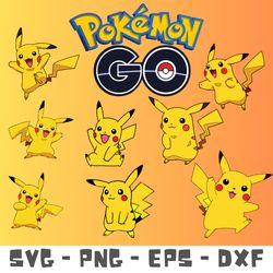 pokemon go bundle svg , pokemon go png , pikachu svg print .