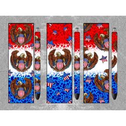 american eagle pen wrap png sublimation design, sunflower pen wrap png, 4th of july png, american flag pen wrap png, ins