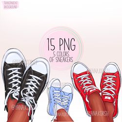 family legs clipart, sneakers clipart, african american family clipart, parents clipart, mother father child