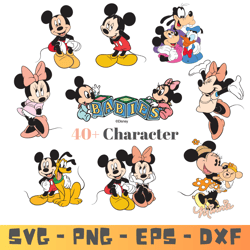 mickey minnie mega bundle svg - png - eps instant download files