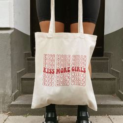 lgbtq tote bag, lesbian tote bag, trendy canvas tote bag, reusable tote, aesthetic to