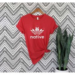 native t-shirt, native feather logo shirt, native tee, feather logo,  native tee,native shirt,native american shirt,nati