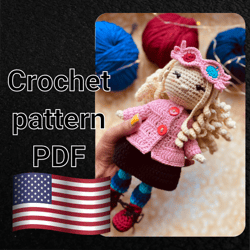 crochet pattern doll luna witch doll luna lovegood amigurumi pdf download sorceress doll diy