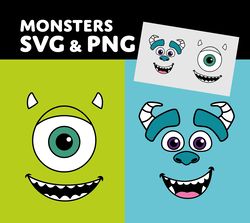 monsters costume, png, svg monsters, monsters tshirt, sully, instant download, clipart, mike parts, svg, cricut