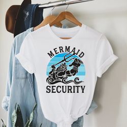 mermaid security shirt, mermaid shirt, gift idea for dad, fathers day gift, mermaid b