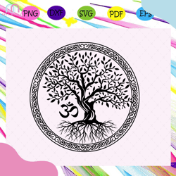 tree of life with om symbol yog