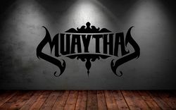 muay thai, thai boxing, the martial art of thailand, gym sticker, car stickers wall sticker vinyl decal mural art decor