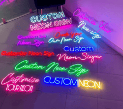 custom neon sign personalised  led night light hair nails name business logo birthday party wedding backdrop decor room