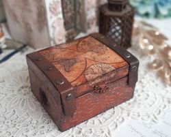 vintage pirate box globes and maps vintage map chest pirate trunk treasure box old map decor pirate decor chest map pira