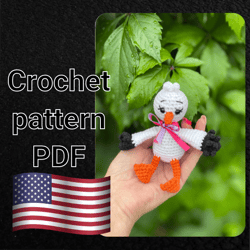 baby stork crochet pattern toys , amigurumi stork pattern, stork nursery decor, baby shower gift idea, crochet patterns