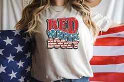 red white and boozy, 4th of july shirt, independence day tshirt, 4th of july gifts, usa crewncek, vintage 4th of july