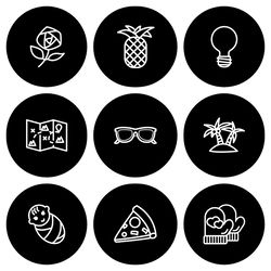 36 lifestyle instagram highlight icons. black and white instagram highlights images. black ig highlights cover