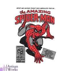 vintage 90s marvel the amazing spider man svg cutting file