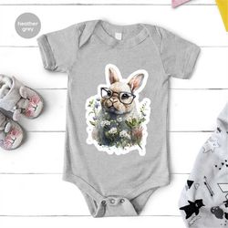 bunny baby bodysuit, easter gifts, rabbit toddler t shirt, easter youth outfit, cute baby girl onesie, cute baby gifts,