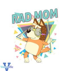 rad mom bandit chilli heeler design svg cutting digital file