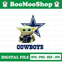 baby yoda with dallas cowboys nfl png,  baby yoda nfl png, nfl png, sublimation ready, png files for sublimation