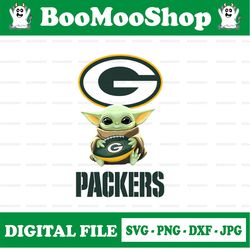 baby yoda with green bay packers nfl,  baby yoda nfl png, nfl png, sublimation ready, png files for sublimation