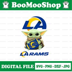 baby yoda with los angeles rams nfl png,  baby yoda nfl png, nfl png, sublimation ready, png files for sublimation