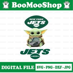 baby yoda with new york jets nfl png,  baby yoda nfl png, nfl png, sublimation ready, png files for sublimation