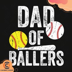 dad of ballers svg, fathers day svg, sporty dad sv