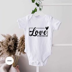 love onesie, valentines day gifts, mothers day toddler shirt, valentines day bodysuit, gift for girlfriend, love toddler