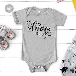 valentines day onesie, love toddler shirt, valentines gift, mothers day bodysuit, gift for girlfriend, love toddler shir