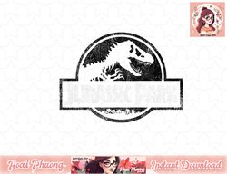 Jurassic Park Simple Black & White Logo png, instant download