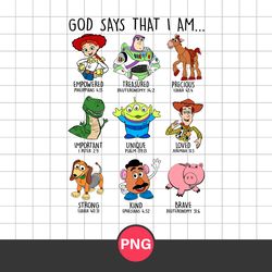 god says that i am disney png, toy story png, toy story characters png, disney png digital file